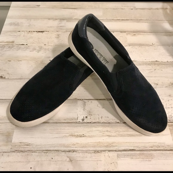 Dr. Scholl's Shoes - Dr Scholl’s navy blue slip on sneakers with memory foam